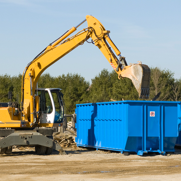 are there any restrictions on where a residential dumpster can be placed in Linn